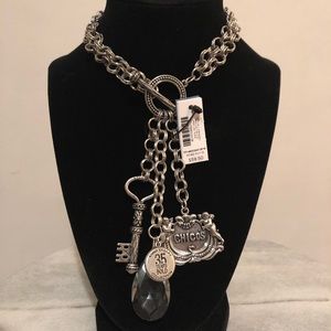 🌕 Chico’s silver tone limited edition necklace
